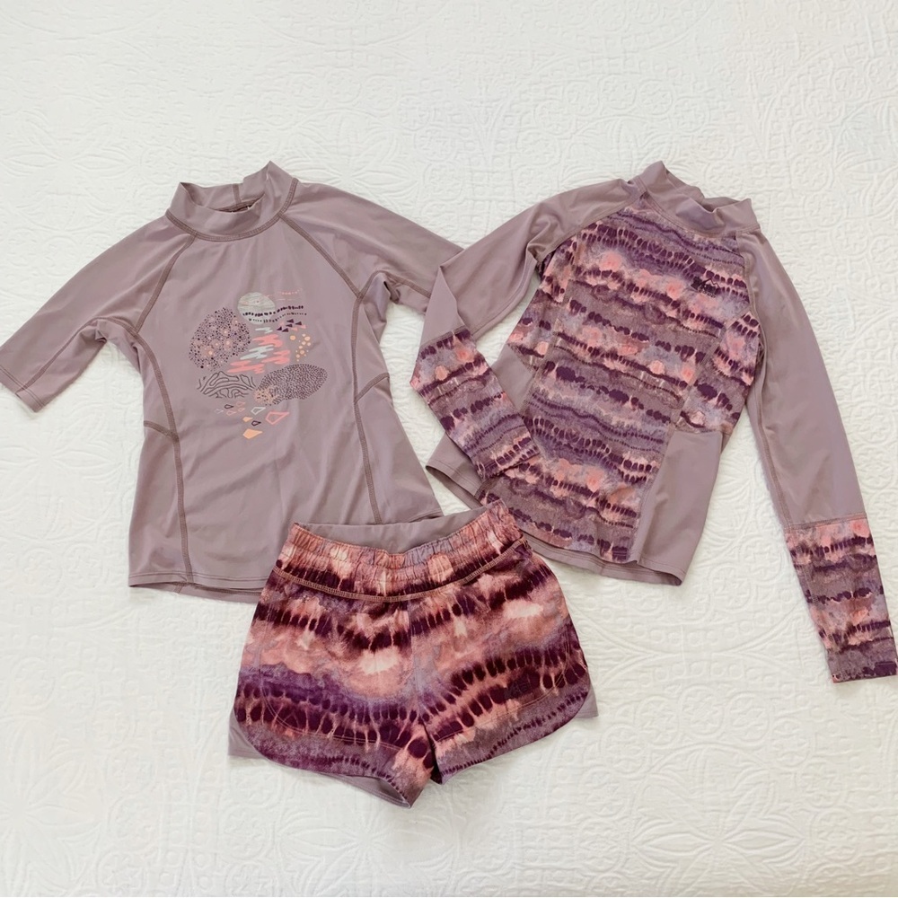 REI Girls' Shorts and Rashguard‎ Tops, Purple